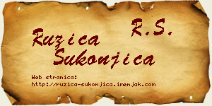 Ružica Sukonjica vizit kartica